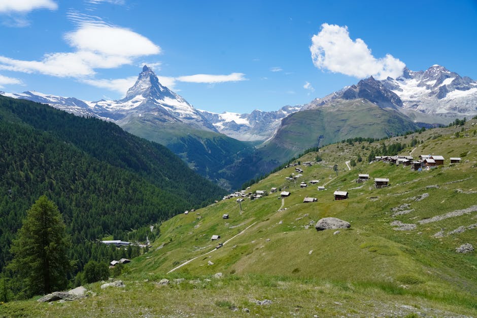 Mountain Retreat Zermatt mountain retreat scenery with alpine landscape and cozy lodge