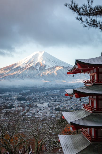 Mount Fuji Retreats Chureito Pagoda