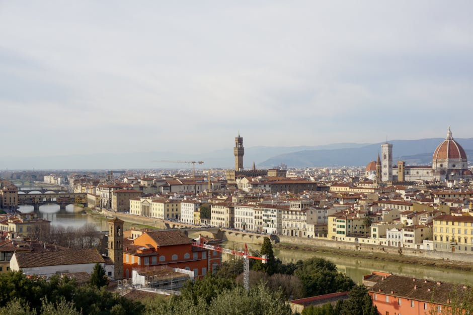 Florence cityscape, Renaissance art, scenic views